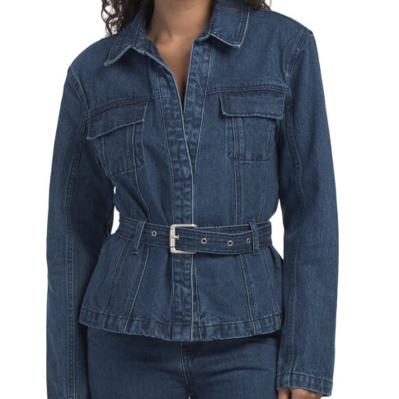 NEW  HOUSE OF HARLOW 1960 Rev Jacket And Jeans Collection Rev Denim Jacket 1125 - Picture 3 of 8